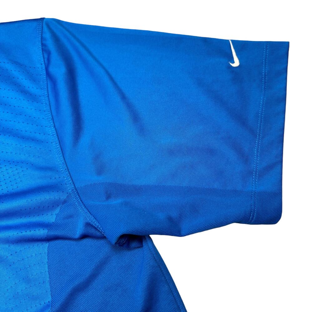 Polo Men's Large Nike Dri-Fit Short‎ Sleeve Blue Breatheable Perforated Golf - Picture 3 of 9